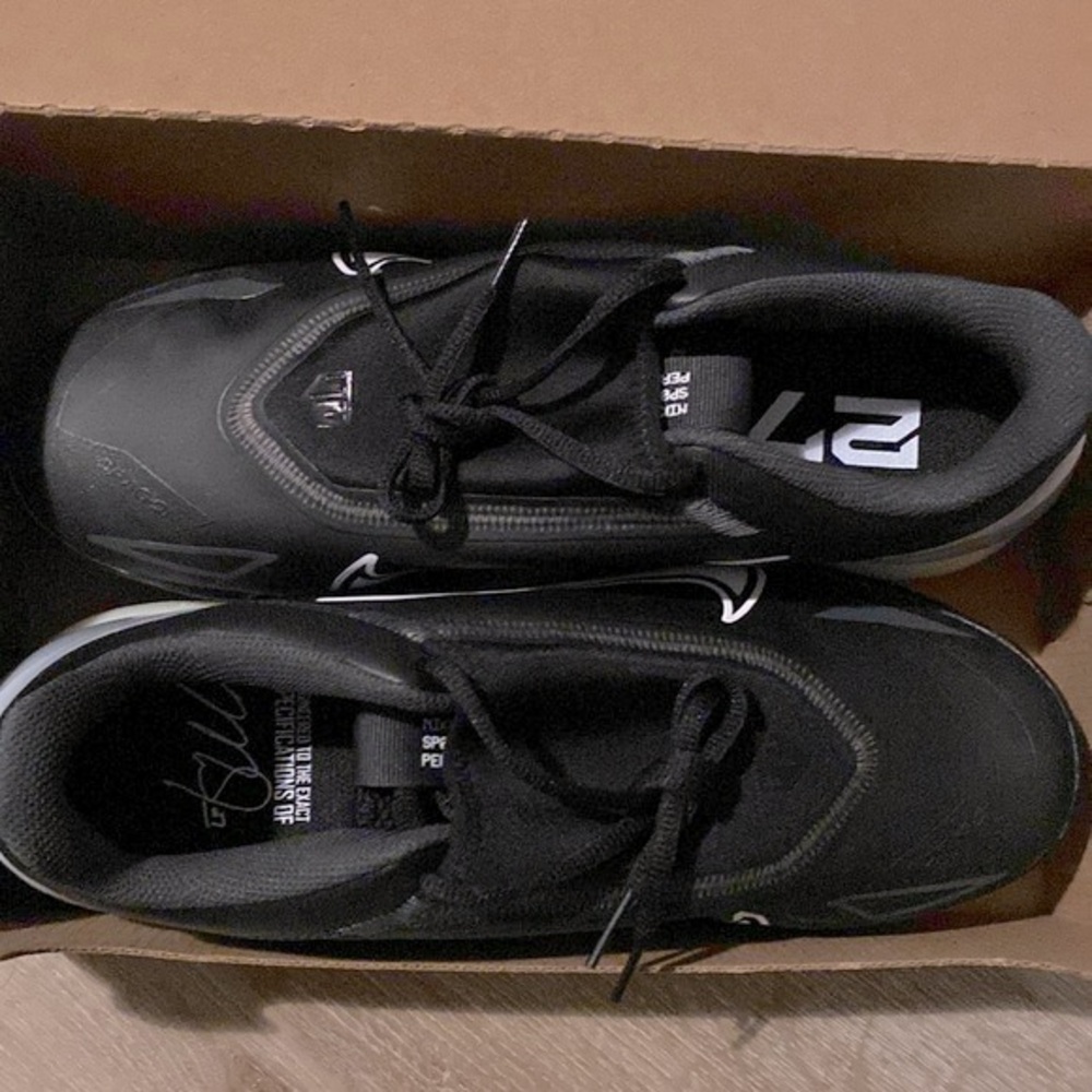 NEW [Nike] Force Zoom Mike Trout 8 Pro Black Metal Baseball Cleats Men's Size 10 - Picture 9 of 15